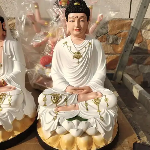 汉白玉材质如来佛祖佛像药师佛雕塑白衣观音菩萨神像塑像

