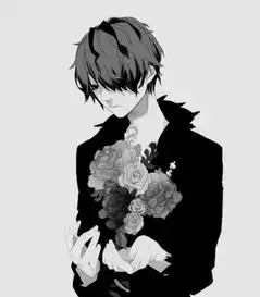 谁能给我一个白色或者黑色上身的扣扣头像
