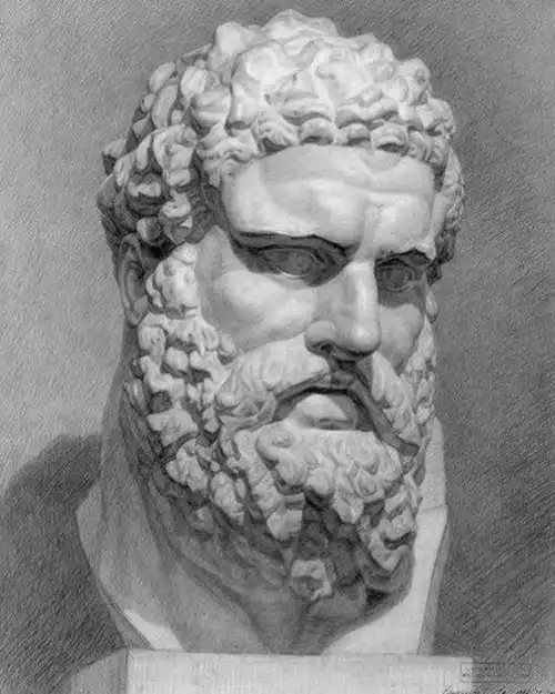 美院老师都推荐的列宾美院石膏像素描精选
