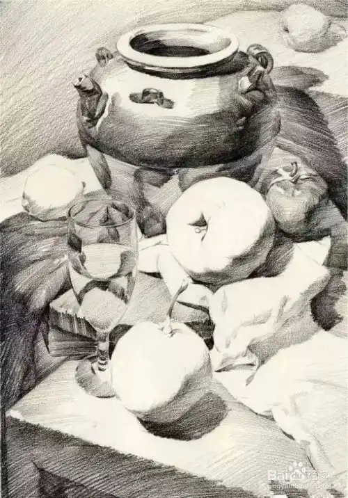 素描静物写生有哪些法则呢

