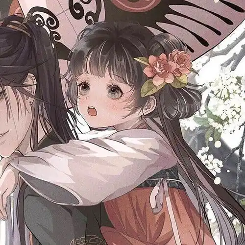 中秋节就要换上古风情侣动漫头像
