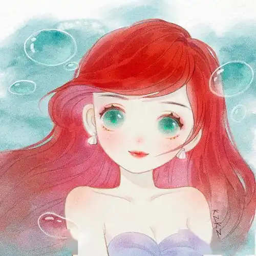 迪士尼公主头像,花木兰好飒插画
