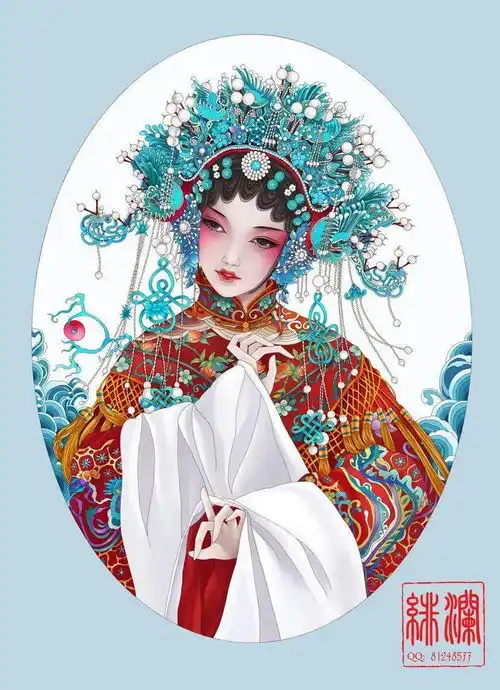 好看的古风戏子头像
