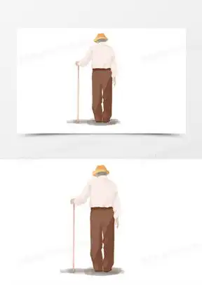 老人的图片悲伤背影头像
