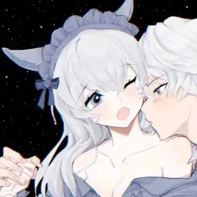 二次元情头一左一右头像动漫cp接吻拥抱头像
