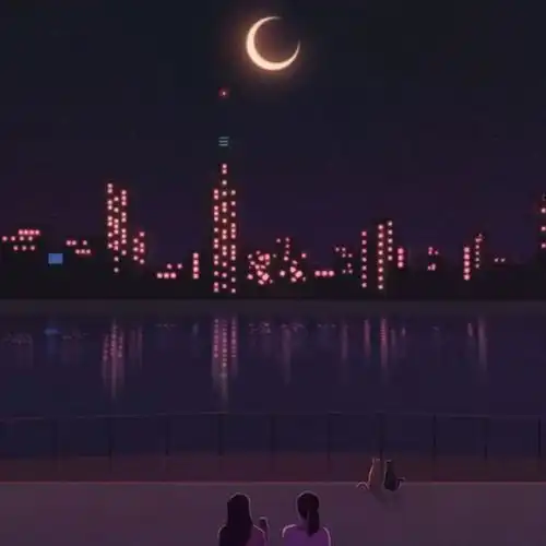 午夜都市头像图片,城市夜景风景微信头像
