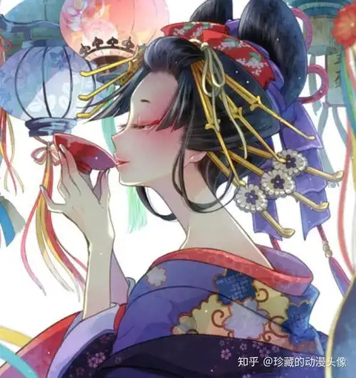 和风动漫小姐姐自信十足的华丽美少女,对未来充满了希望
