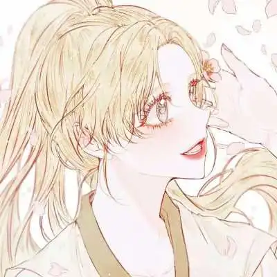 一对两张二次元唯美情人头像
