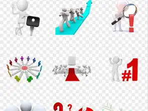 商务合作办公立体3d小人素材图片png
