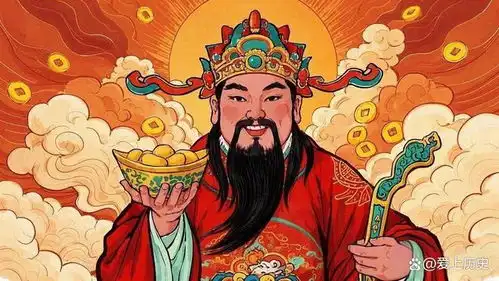财神来啦文武财神大五路财神小五路财神,掌管天下财富好运
