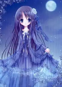 蓝色头发蓝色眼睛拿着花头上也带着花的人物是谁
