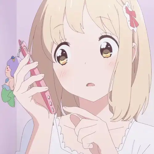 二次元动漫女头像可爱甜丧
