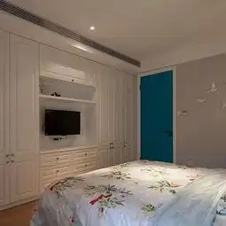 欧美复古风格卧室效果图
