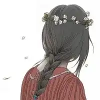 卡通背影头像女,清新卡通女生背影微信头像图片
