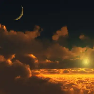 2023夜晚来临唯美风景头像
