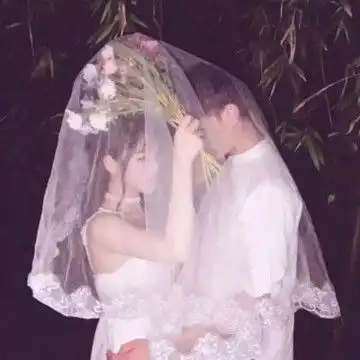 超甜双人婚纱情侣头像,情侣头像图片
