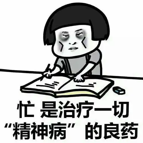 表情包丨忙是治疗一切精神病的良药

