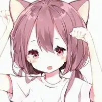 猫耳女生动漫头像动漫呆萌可爱猫耳女生头像
