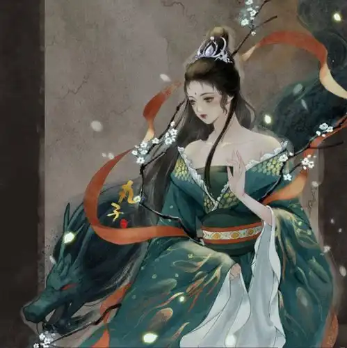 唯美意境古风女头
