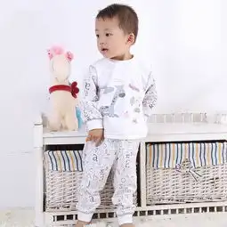 诺贝熊nuobeixiong宝宝家居服套装纯棉12岁春秋新生儿套头内衣秋衣秋裤睡衣两件套图片大全邮乐官方网站
