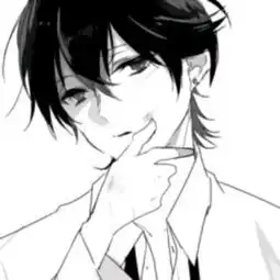 优质动漫黑白头想要你看见我的卡通动漫头像我要个性网
