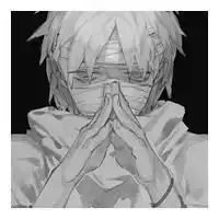 男生动漫头像冷酷黑白暗黑系动漫男
