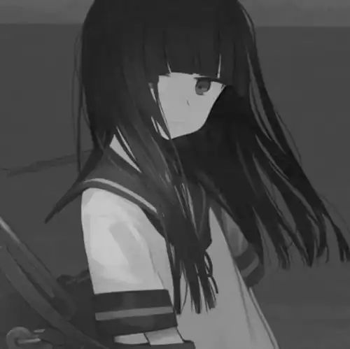 丧系女头丨黑白微丧女生头像失恋伤感
