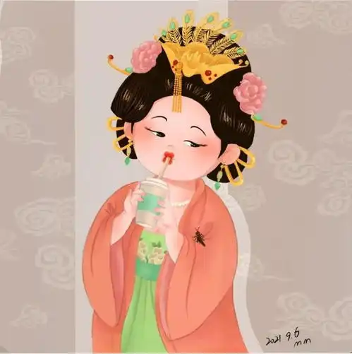 治愈系神颜超级可爱呆萌的古风胖娃娃,看得我心都酥了
