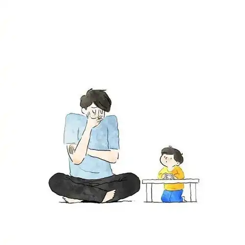 简笔我那顽皮的爸爸
