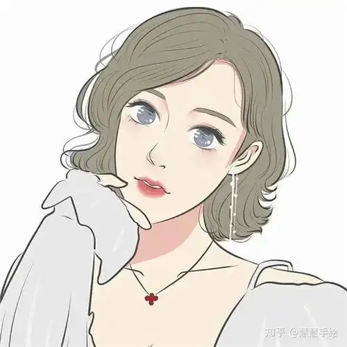 卡通手绘头像女可爱好看的动漫头像手绘适合永久做头像的图片
