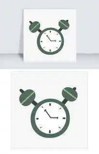 手绘卡通绿色闹钟文艺图片素材其他格式下载动漫人物大全
