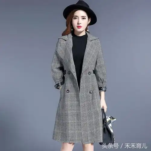 25岁到50岁女人都可以选择的单品,千鸟格大衣引领复古高贵风潮
