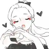 线条头像女简约手绘女生黑白线条头像微信头像图片大全
