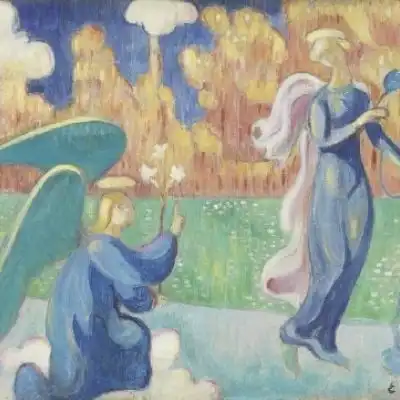 油画风插画
