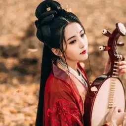 古风头像女唯美孤傲红衣孤寂伤感真人图片
