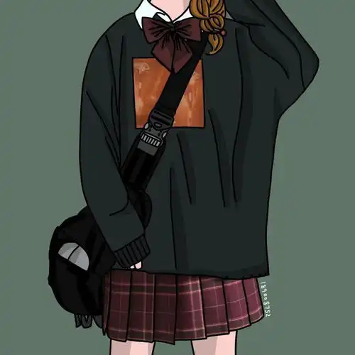 jk少女卡通动漫头像
