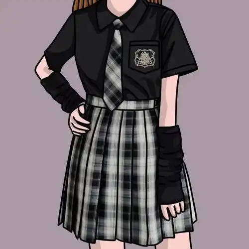 百褶裙女孩有些人光是遇见就已经很美好了
