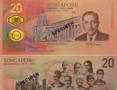 新加坡发行20元新钞,背面印有8位先驱者,为何有一位中国人

