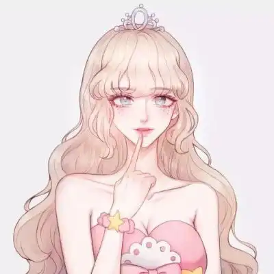 情侣头像动漫一男一女情侣头像二次元呆萌两张配对
