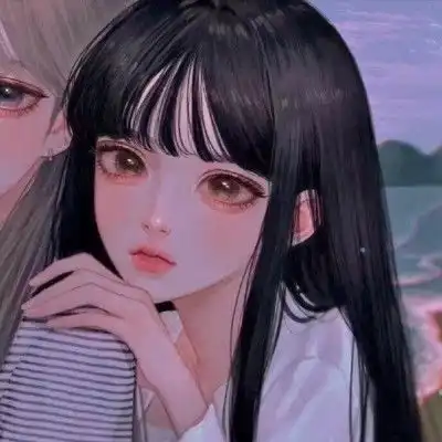 一组超好看双人闺蜜动漫头像
