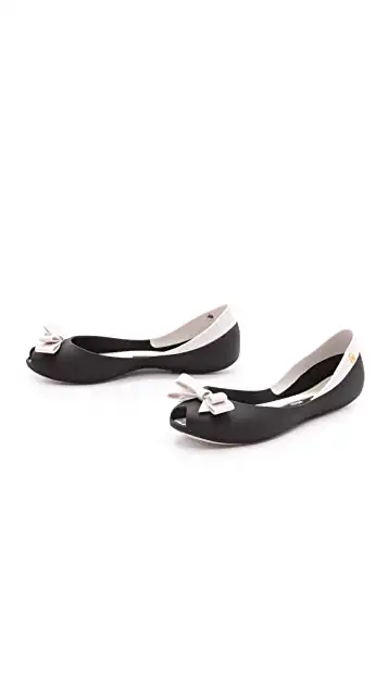 melissaqueen蝴蝶结平底鞋shopbop
