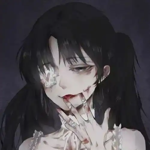 动漫女头你看自由这个词,长得就条条框框
