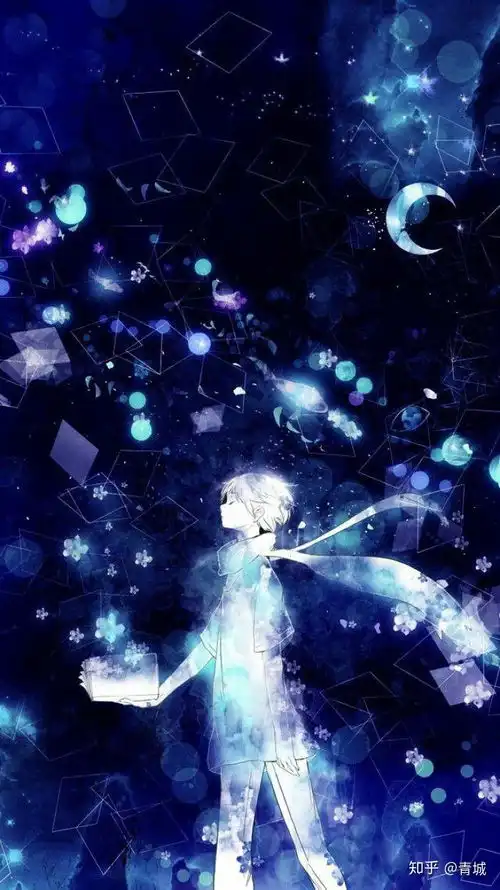 有没有很有韵味的蓝色动漫头像
