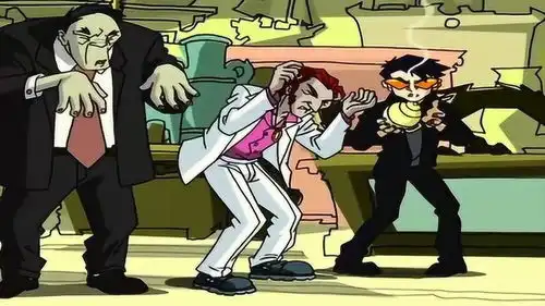 成龙历险记雕像不见了,黑手帮来到老爹的古董店
