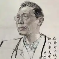 中国钟南山院士国画头像微信头像图片大全
