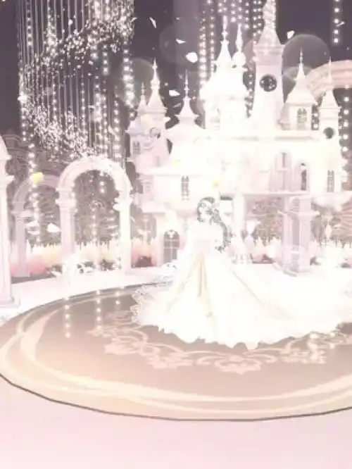 qq炫舞手游谁还没个公主梦每个女孩的婚纱梦
