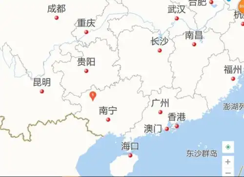 中国地图广西巴马长寿村的地理位置

