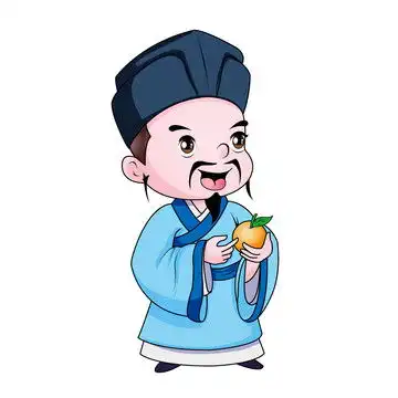 老师和学生卡通插画

