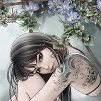 妩媚刺青美少女系列女生头像
