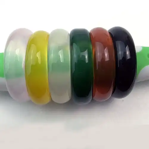 买一送一保真天然玛瑙戒指玉髓指环情侣玉戒指对戒指尾戒学生指环
